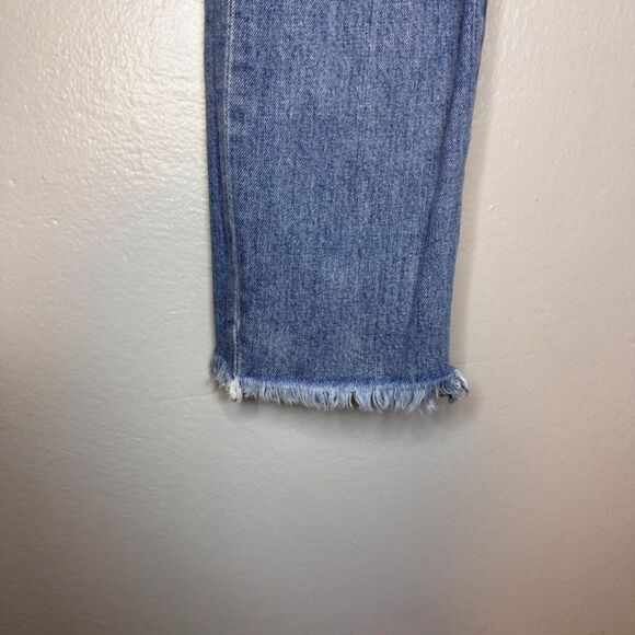 Madewell The Perfect Vintage Distressed Straight Light Wash Denim Jeans Size 25 - Picture 8 of 15